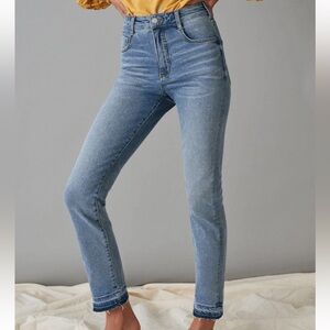 Anthropologie Pilcro High Rise Cigarette Medium Wash Jeans Denim Casual Size 30